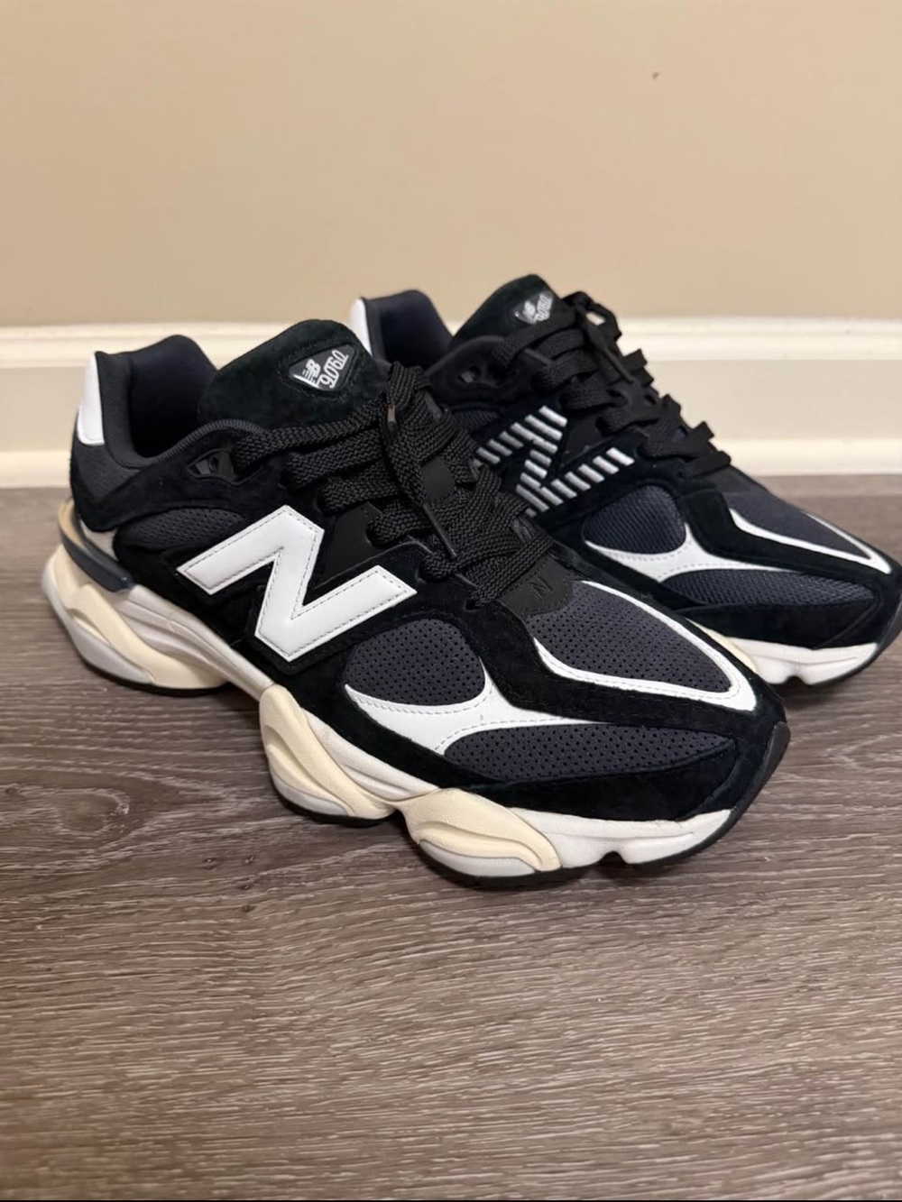 New Balance 9060 Black / Castlerock- Size 11 Men